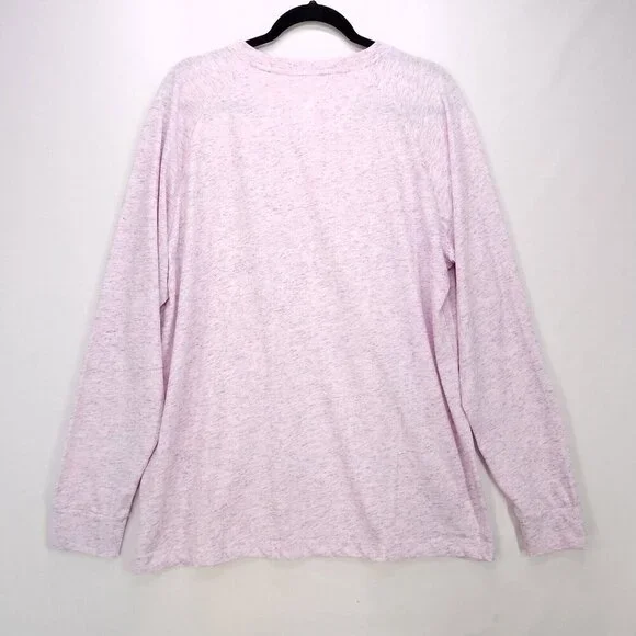 Kangol Raindrop Mens Long Sleeve Tshirt Size Large Heather Soft Crewneck Stretch - Picture 2 of 13